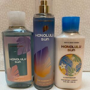 Bath and Body Works HONOLULU SUN 3 PC Set